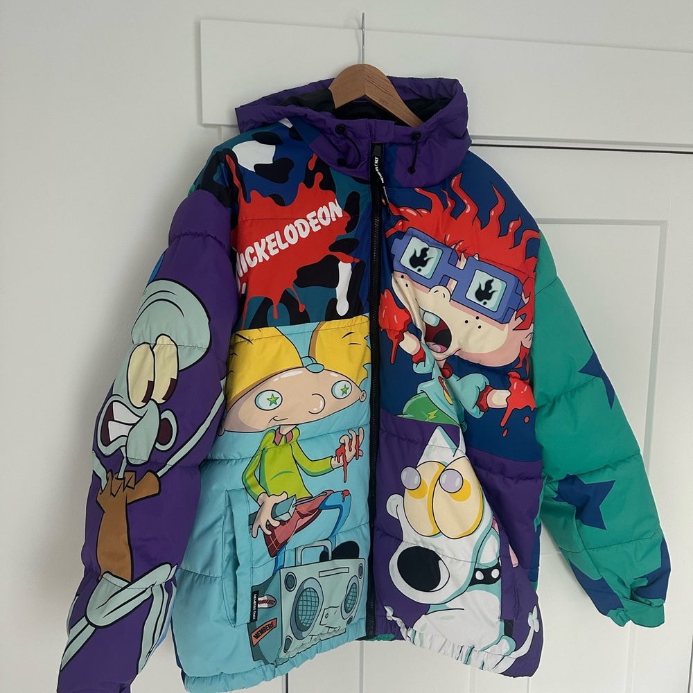 Members Only x Nickelodeon Purple and Black Jacket